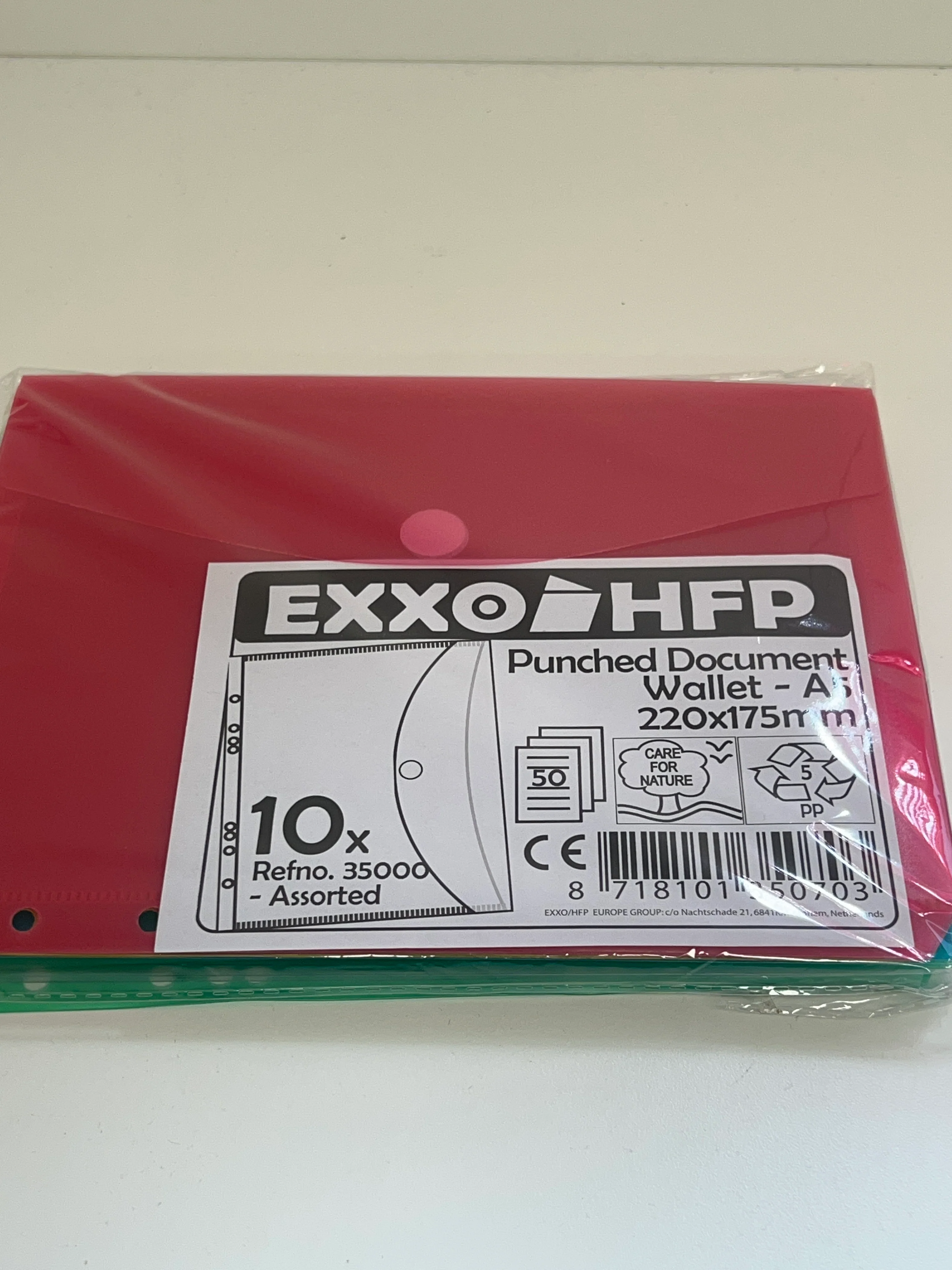 A5 Folder Coloured Inserts (10 pk)