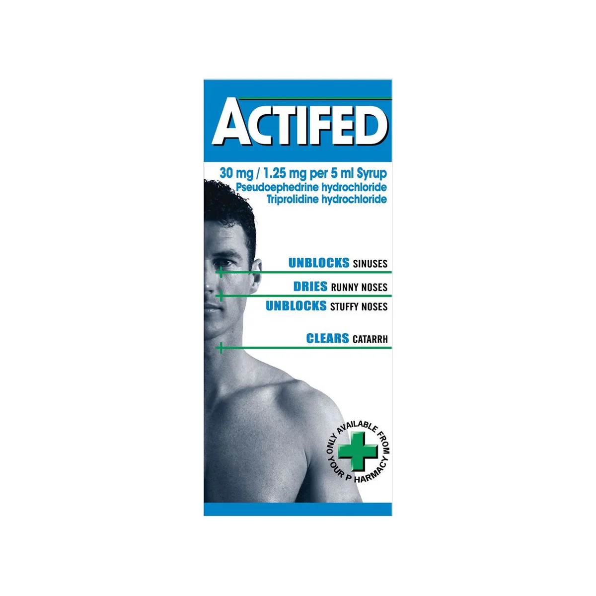 Actifed Decongestant Syrup 100ml | Nasal Congestion Relief Ireland | Chemco Pharmacy