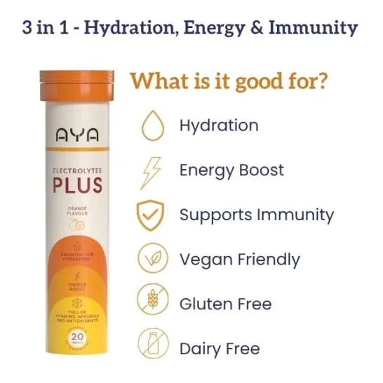 AYA Electrolyte Orange 20 Effervescent Tablets - Image 3