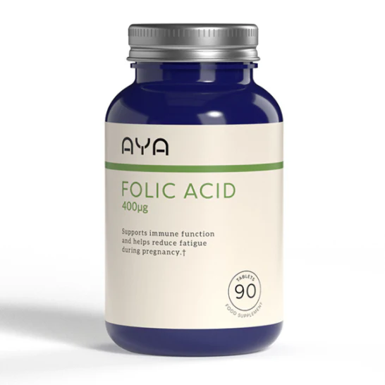 AYA Folic Acid 400µg Tablets 90 Pack