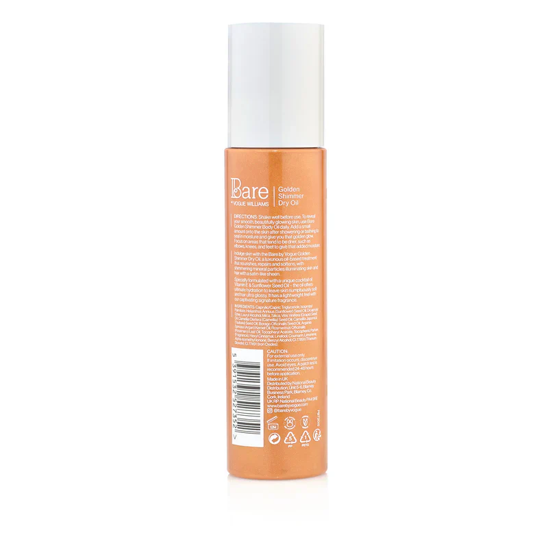 Bare By Vogue Golden Shimmer Body Oil - Image 2