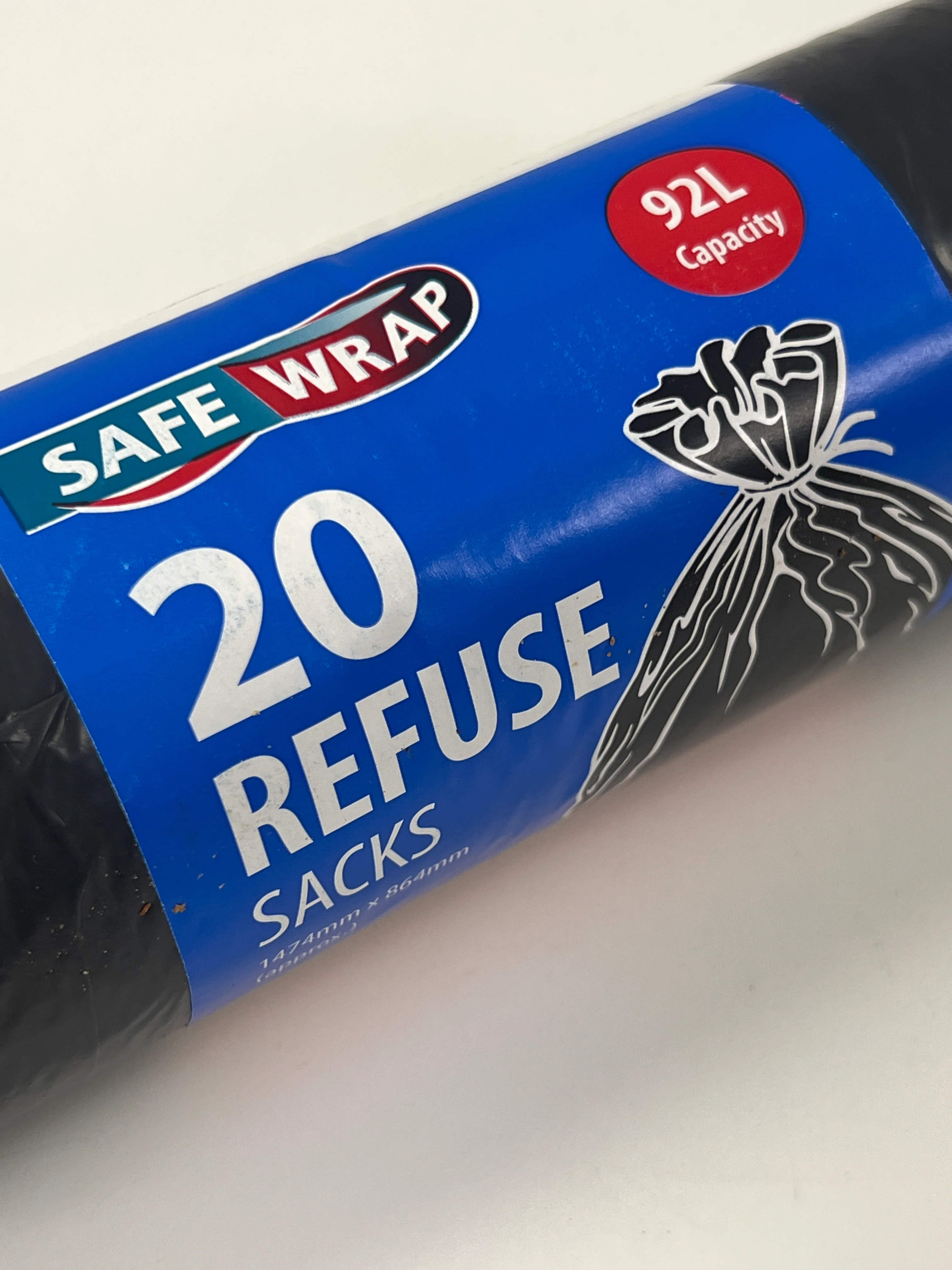 Black Refuse Sacks 20/Roll