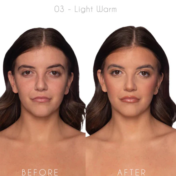 BPERFECT MRS GLAM POWDER FOUNDATION 03 LIGHT WARM - Image 3