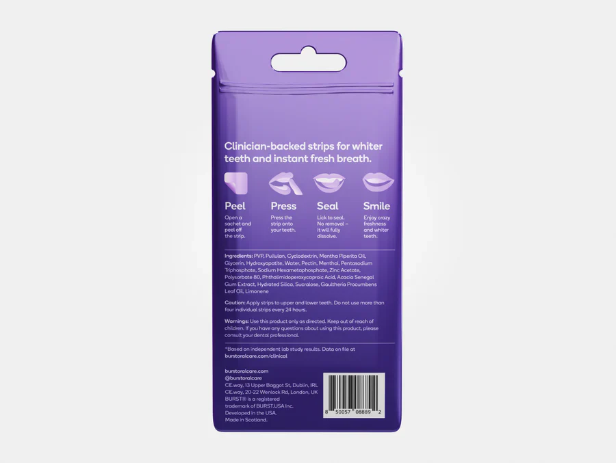 Burst Teeth Whitening Strips 12 Pack - Image 3