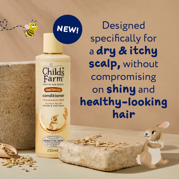 Childs Farm Fragrance-Free Oat Derma Conditioner 250ml - Image 3