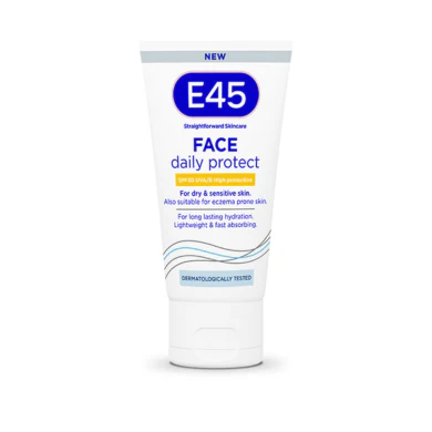 E45 Face Daily Protect 50ml with SPF | Daily SPF Moisturiser Ireland | Chemco Pharmacy