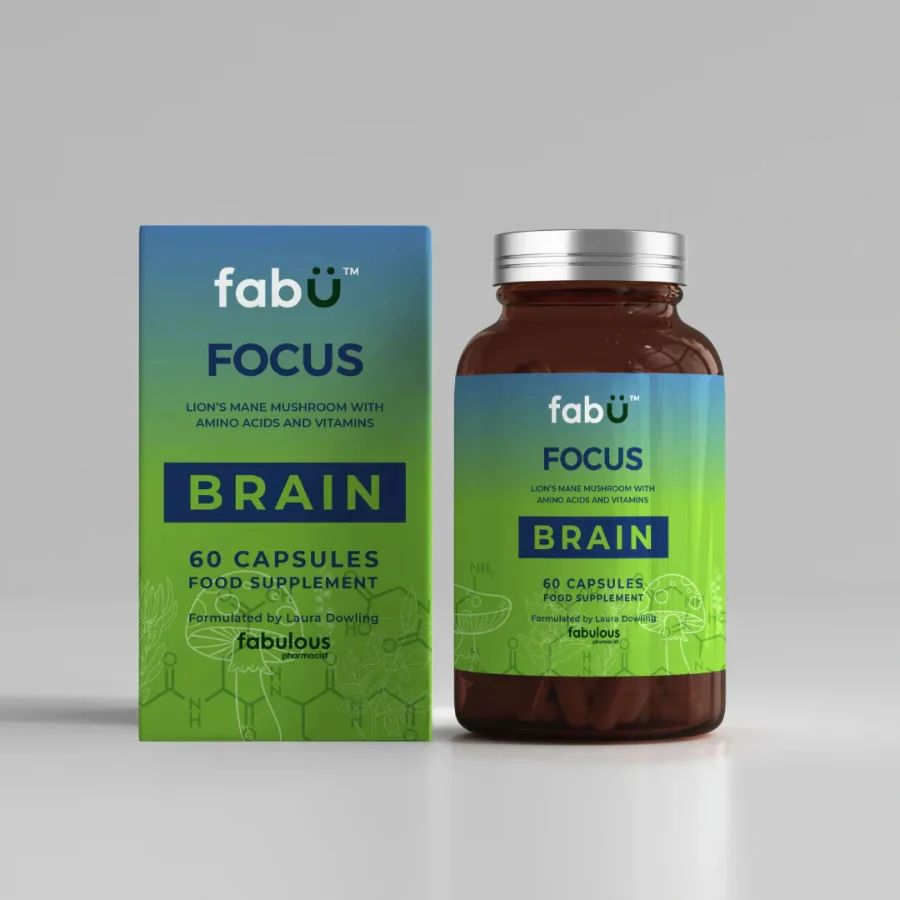 FabU Focus Brain 60 Capsules | Cognitive Support Supplement Ireland | Chemco Pharmacy - Image 4