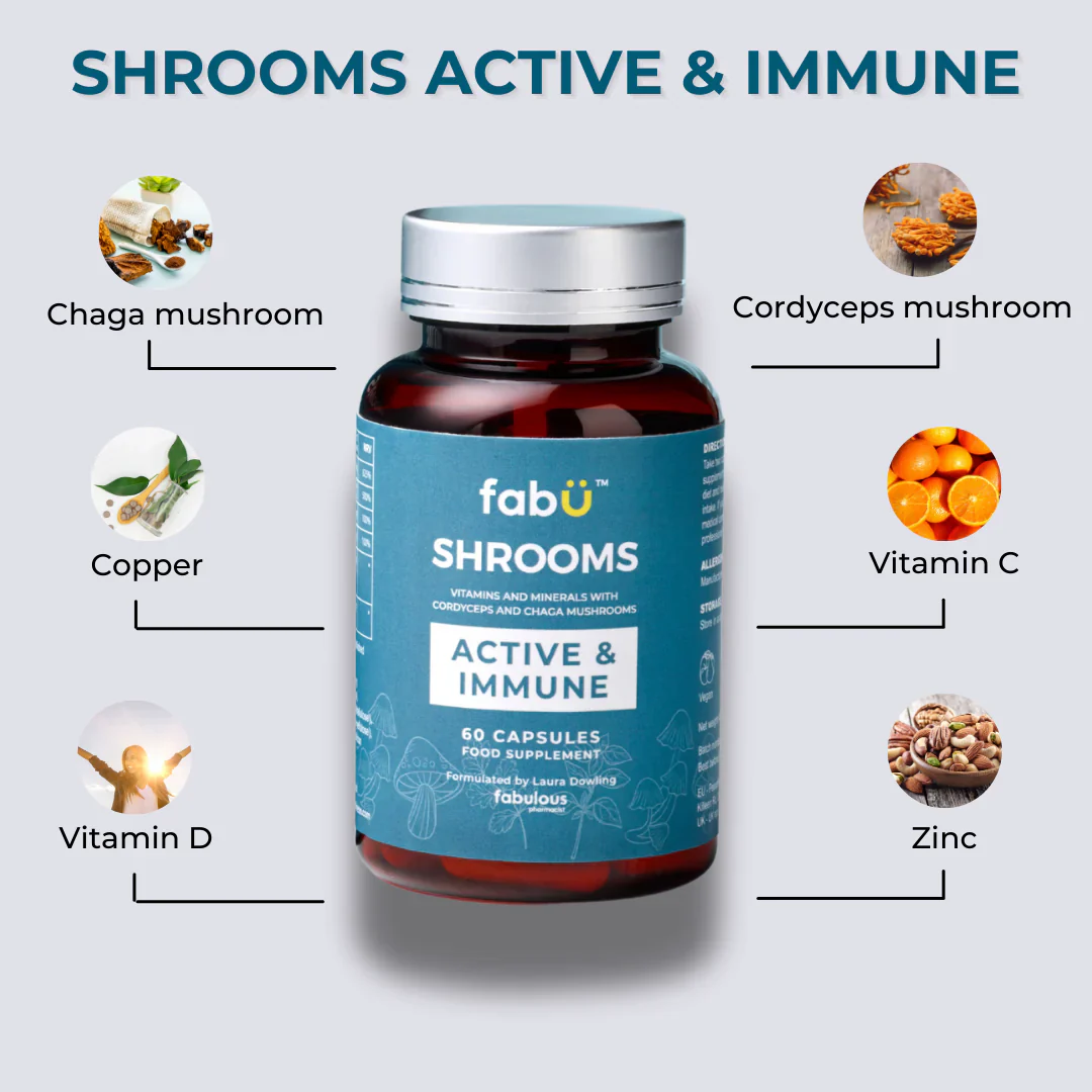 FABU Shrooms Active &  Immune 60pk - Image 3