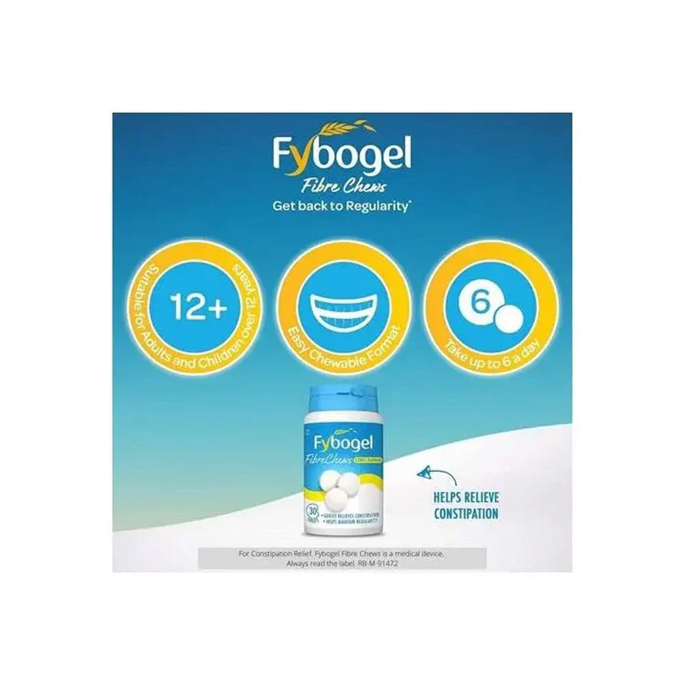 Fybogel Fibre Chews Citrus Flavour 30 Tablets - Image 4