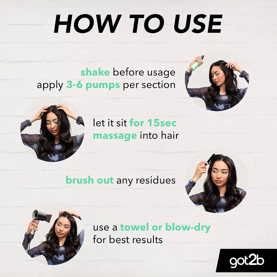 Got2b Get Fresh Dry Shampoo Hair Mist 150ml - Image 4
