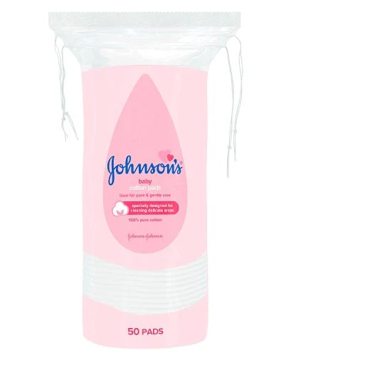 JOHNSONS BABY COTTON PADS 50