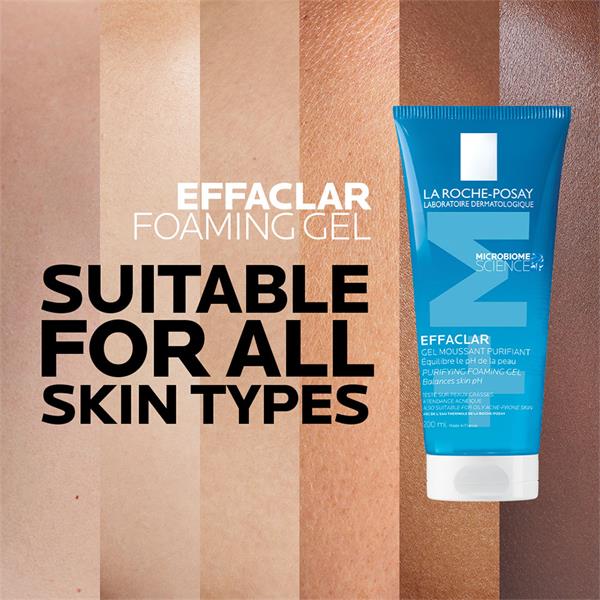 La Roche-Posay Effaclar Purifying Foaming Gel Cleanser for Oily, Blemish-Prone Skin 200ml - Image 4
