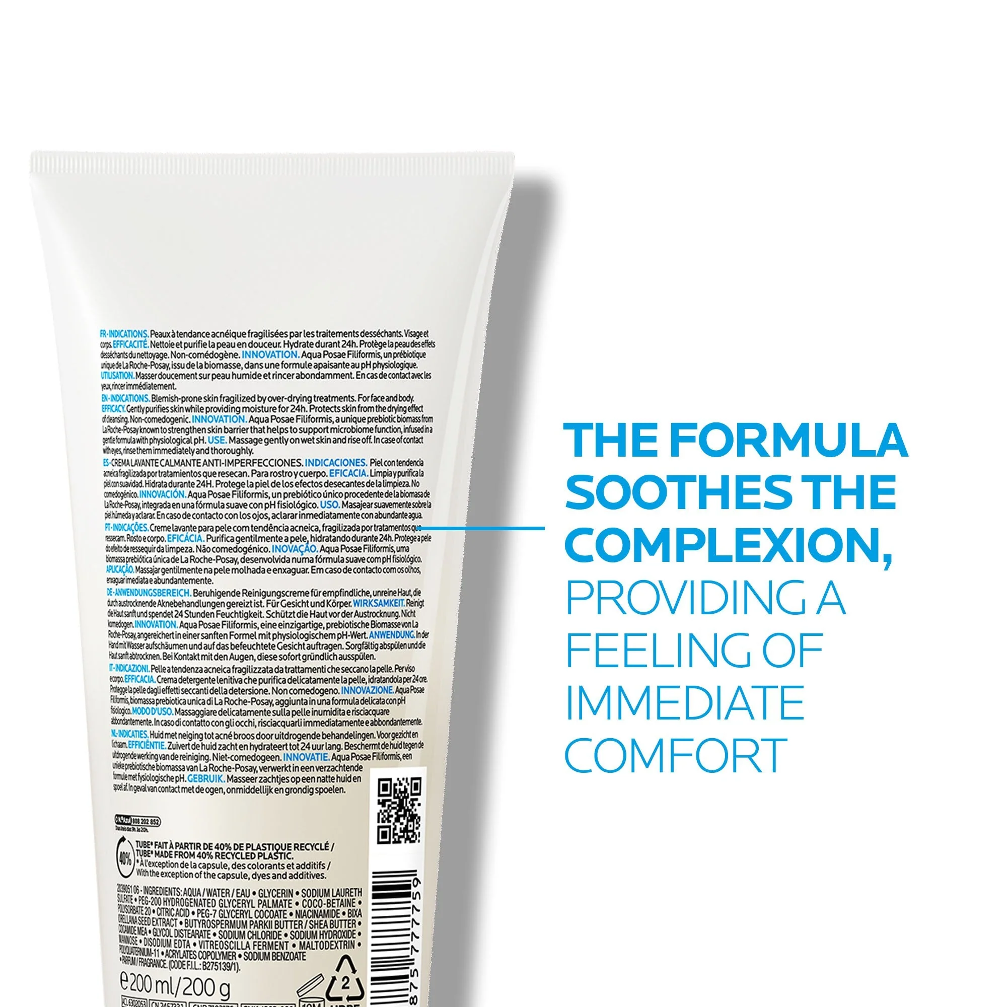 La Roche-Posay Effaclar H ISO-Biome Cleansing Cream 200ml - Image 7