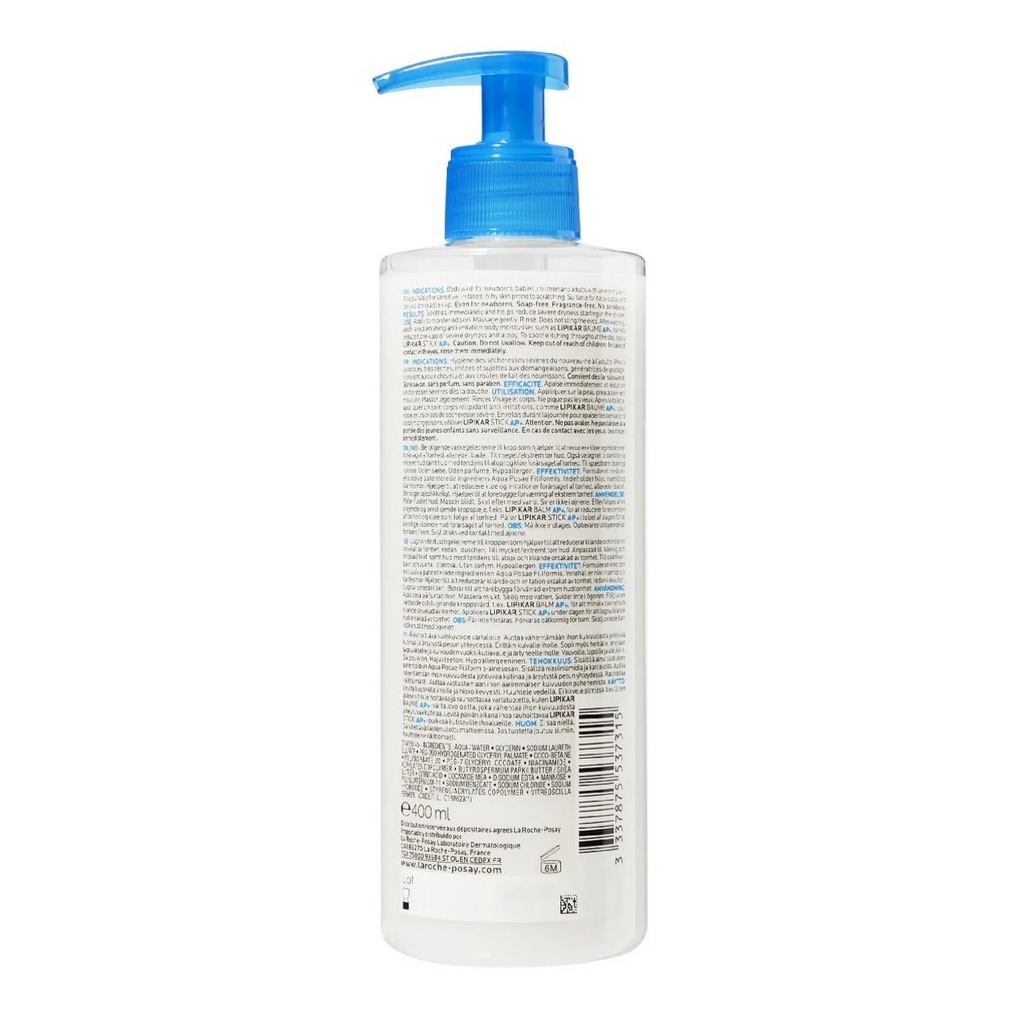La Roche-Posay Lipikar Syndet AP+ Soothing Cream Wash 400ml - Image 2