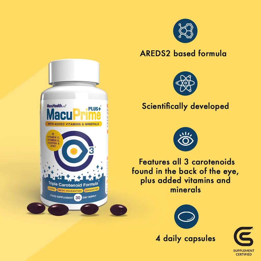 MacuPrime Original Eye Health Supplements 90 Capsules - Image 2