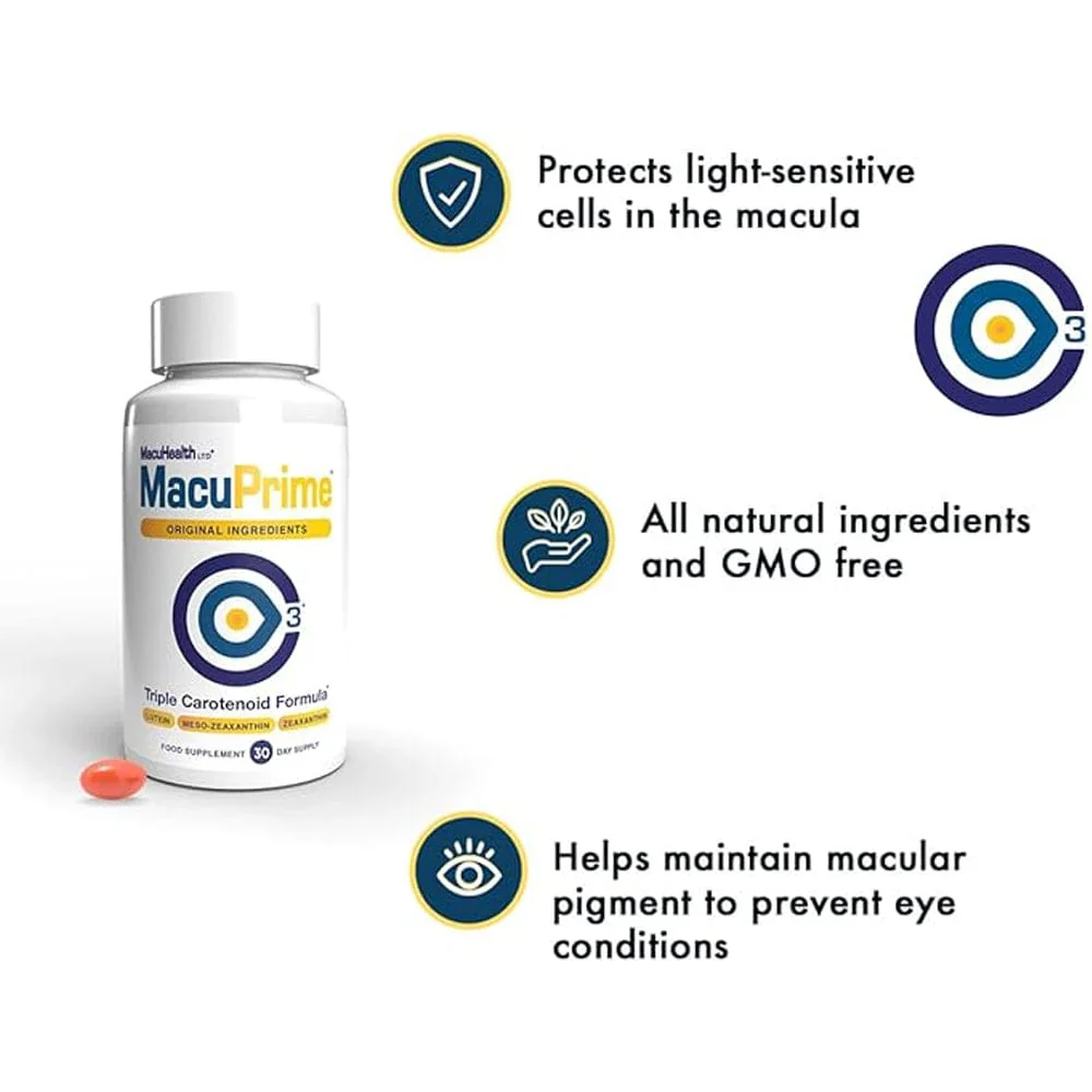MacuPrime Original Eye Health Supplements 90 Capsules - Image 3