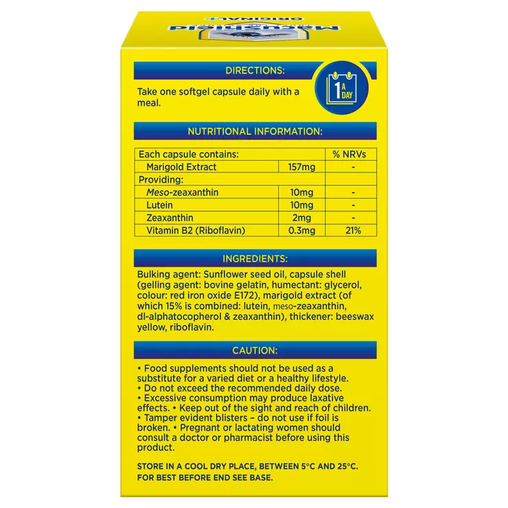 MacuShield Original 90 Capsules | Macular Eye Health Supplement Ireland | Chemco Pharmacy - Image 3