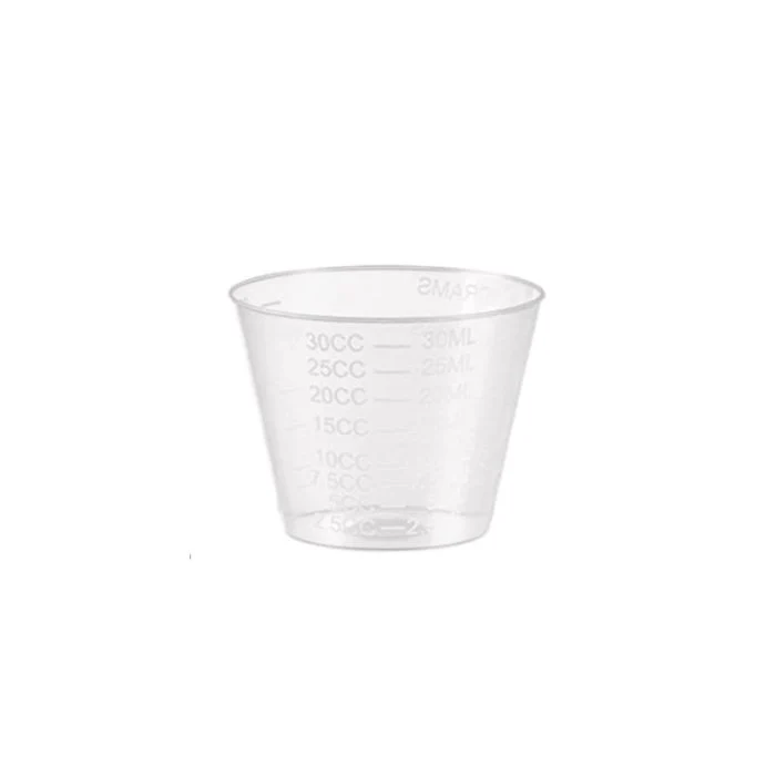 Medicine Cup Plastic 30ML 5000 Per Box