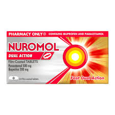 Nuromol Dual Action Pain Relief 200mg/500mg Tablets 24 pack
