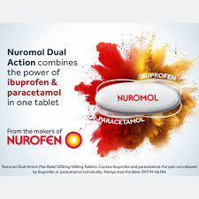 Nuromol Dual Action Pain Relief 200mg/500mg Tablets 24 pack - Image 3