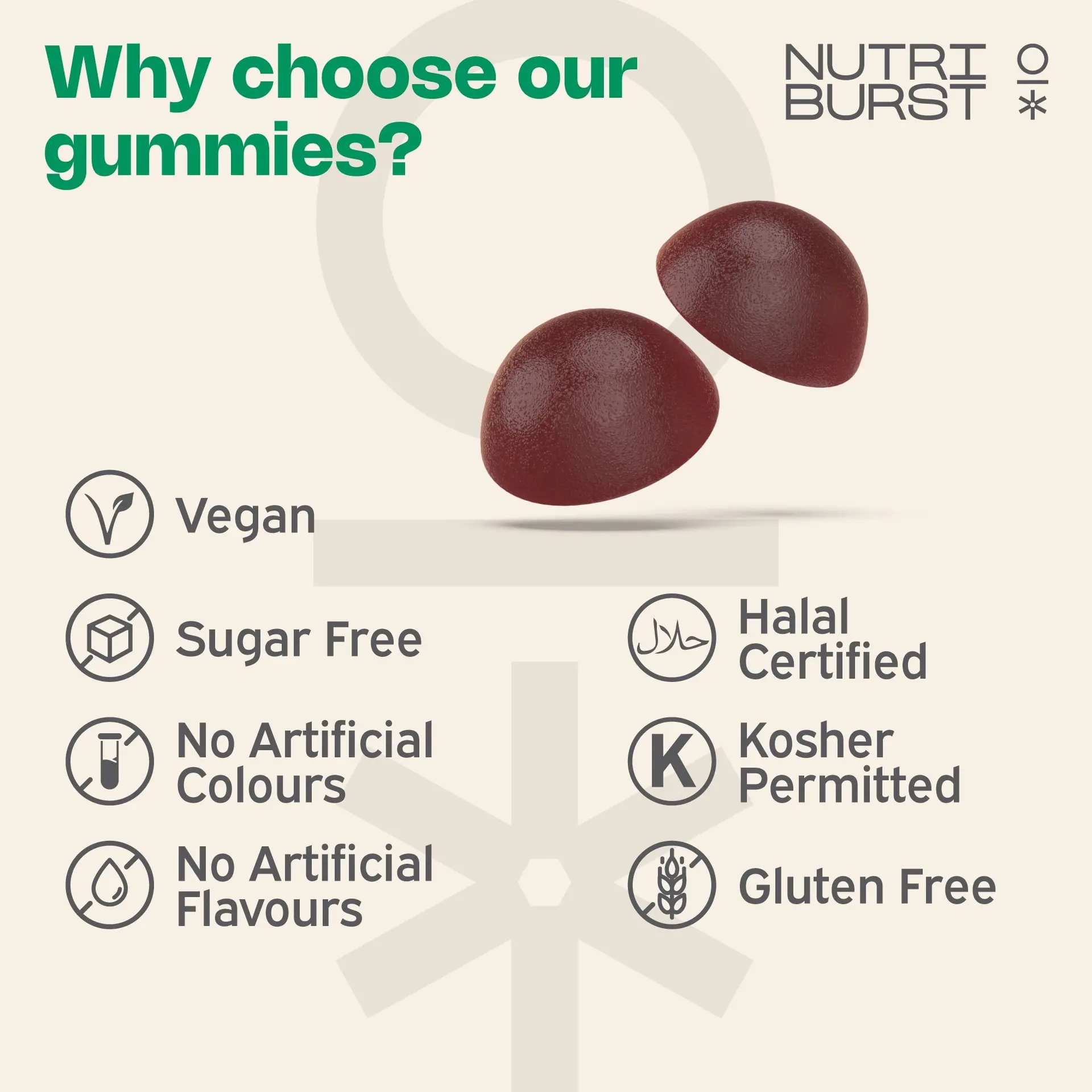Nutriburst Ashwagandha KSM66 50 Gummies - Image 3