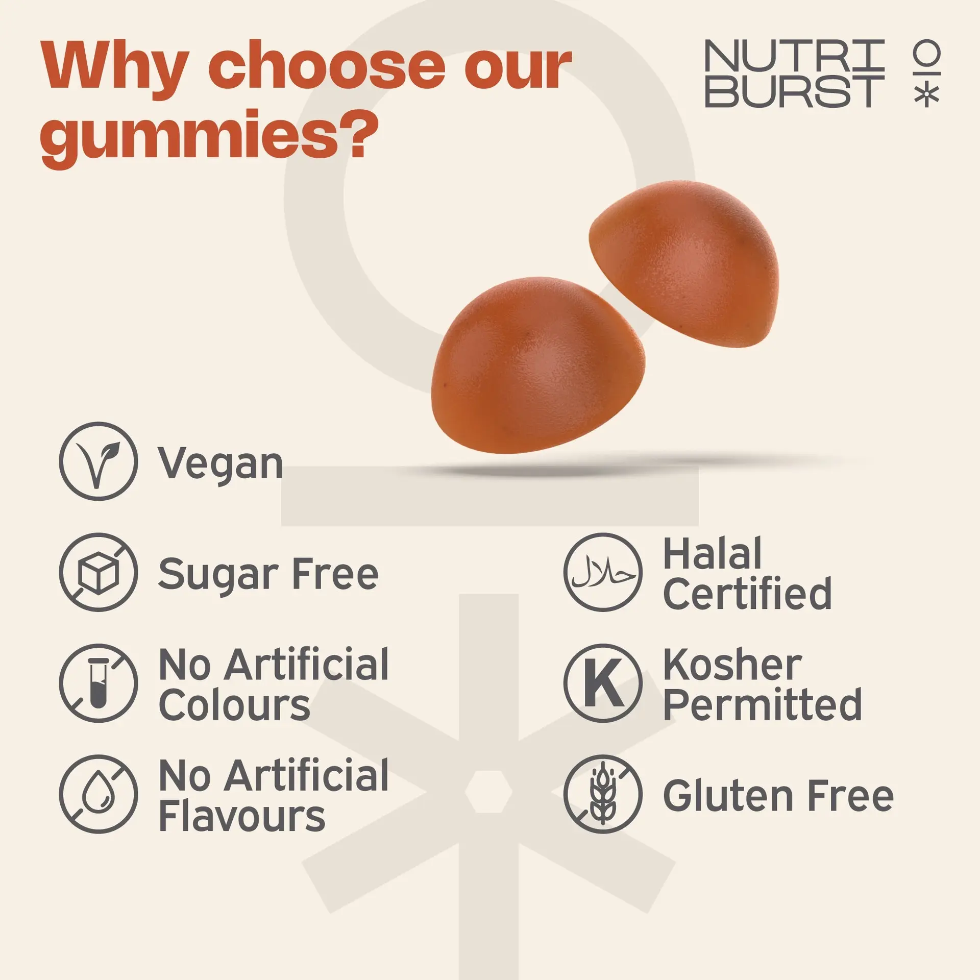 Nutriburst Turmeric 3000mg 60 Gummies - Image 3