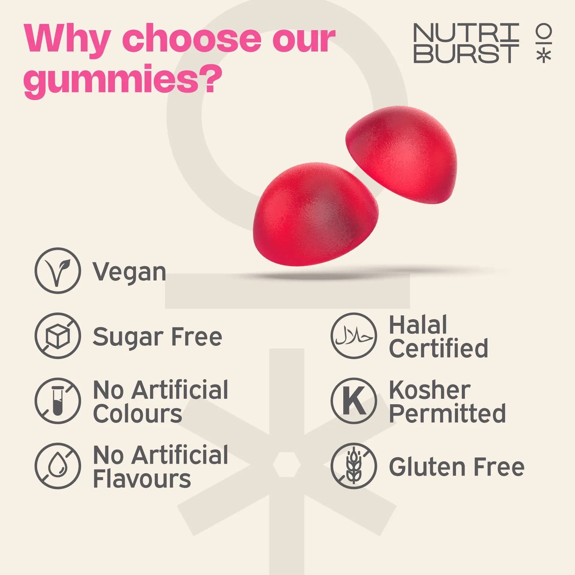 Nutriburst Women's Multivitamin 60 Gummies - Image 3