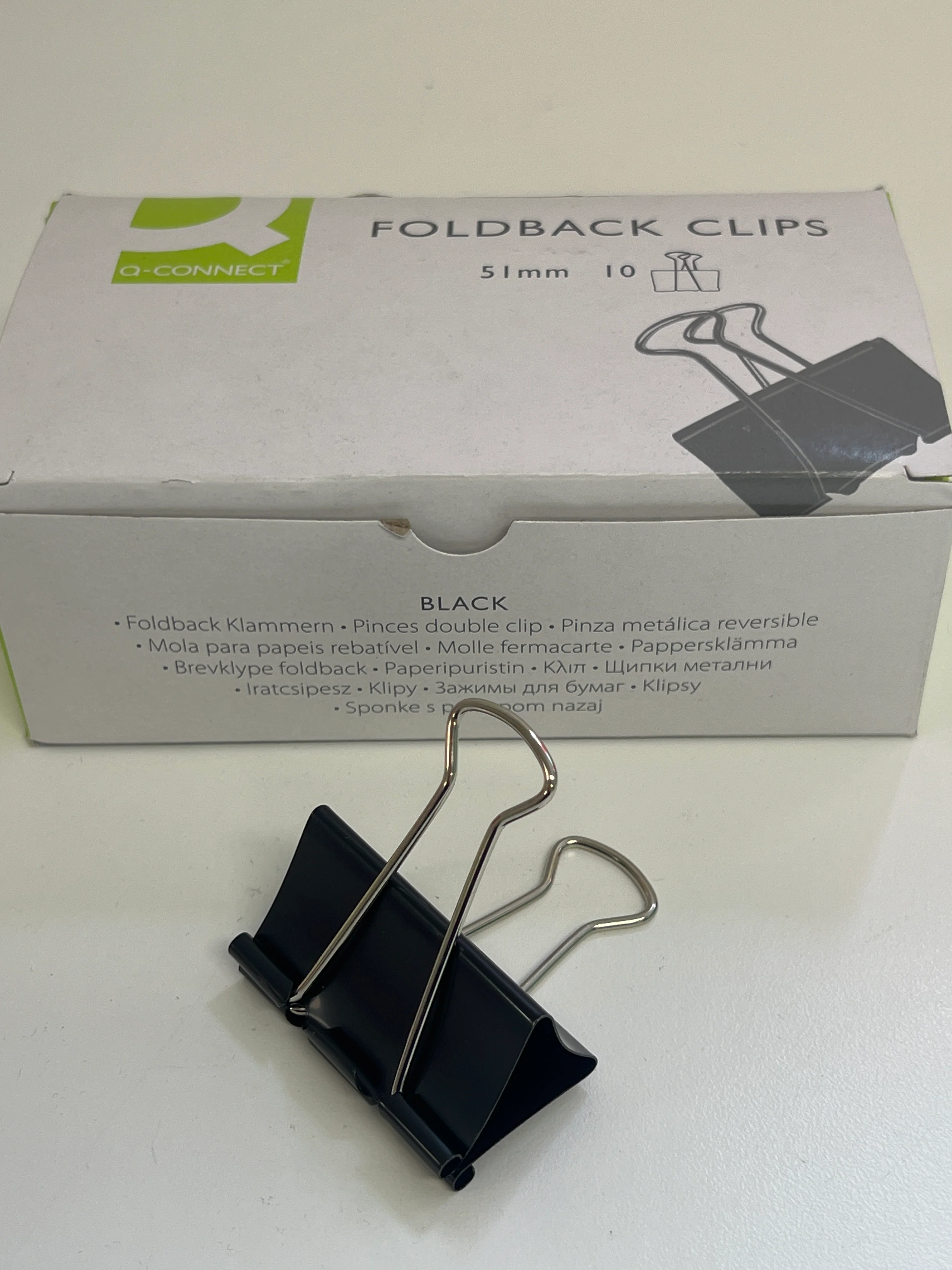 Foldback Clips 10pk (Large - 51mm)