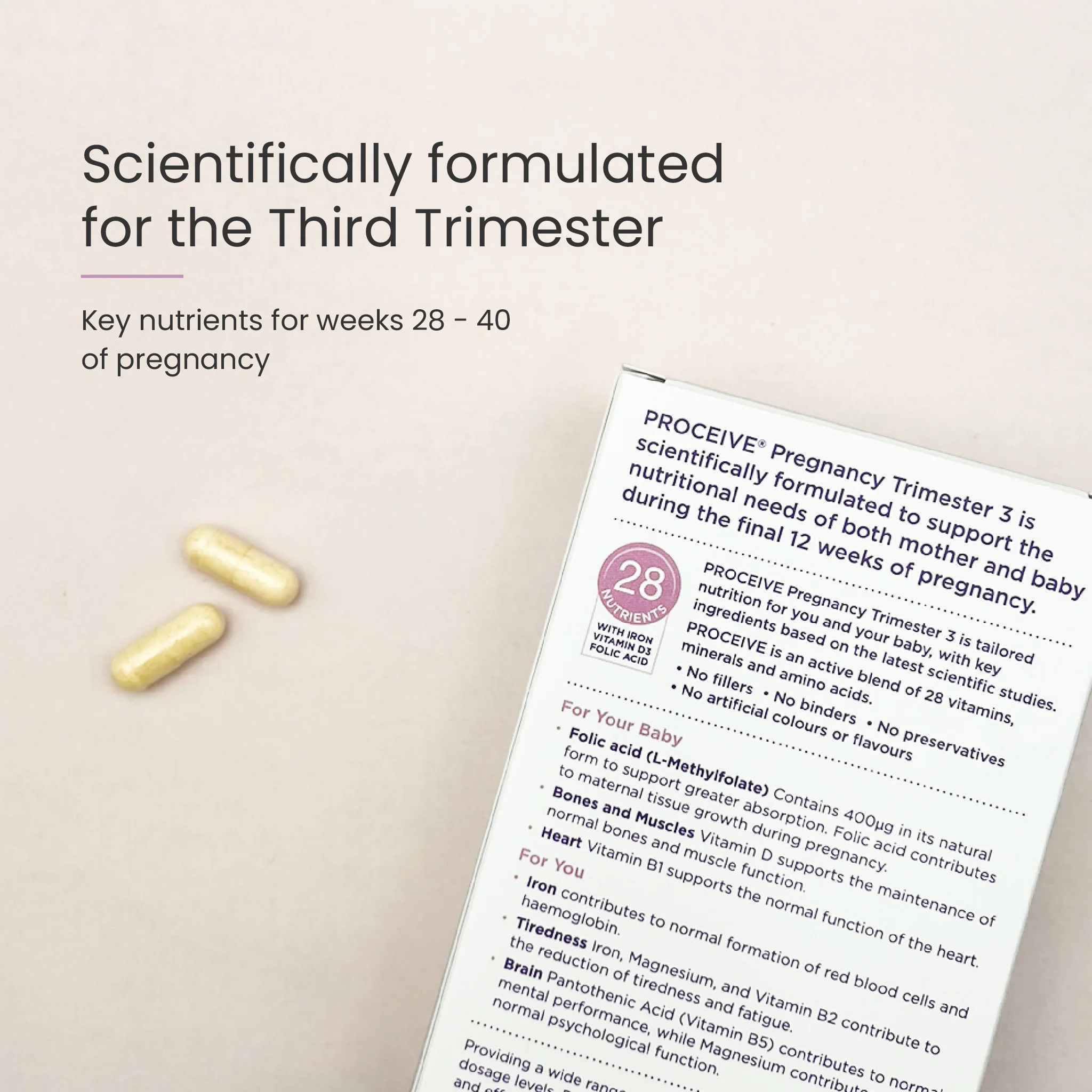 Proceive Pregnancy Trimester 3 - 60 Capsules - Image 2