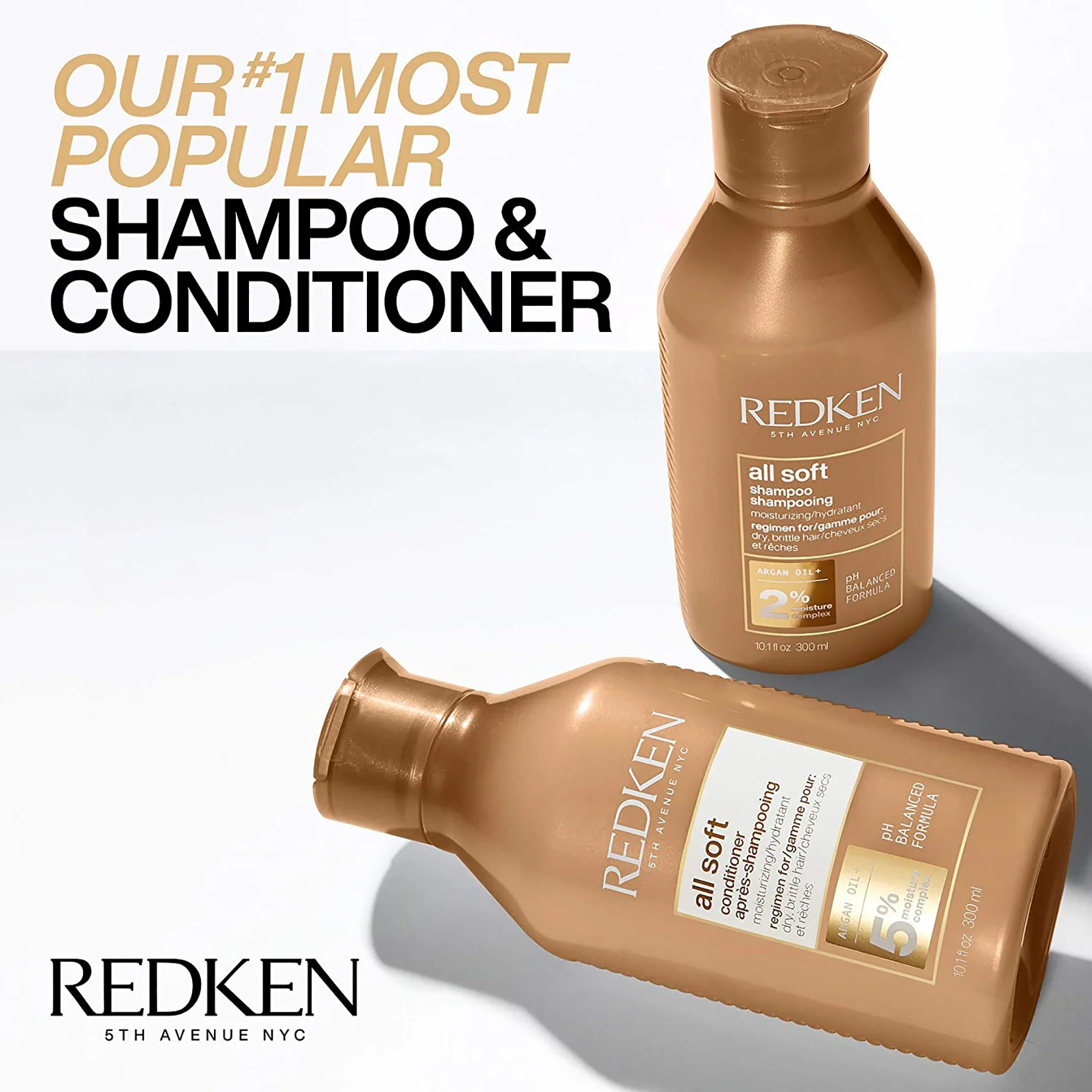 REDKEN ALL SOFT SHAMPOO 300ML - Image 3