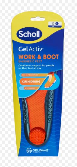 Scholl Insole  Work & Boot Large