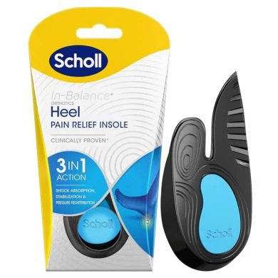 Scholl Orthotic  Heel & Ankle  Pain Relief Medium (Size 7-8.5)
