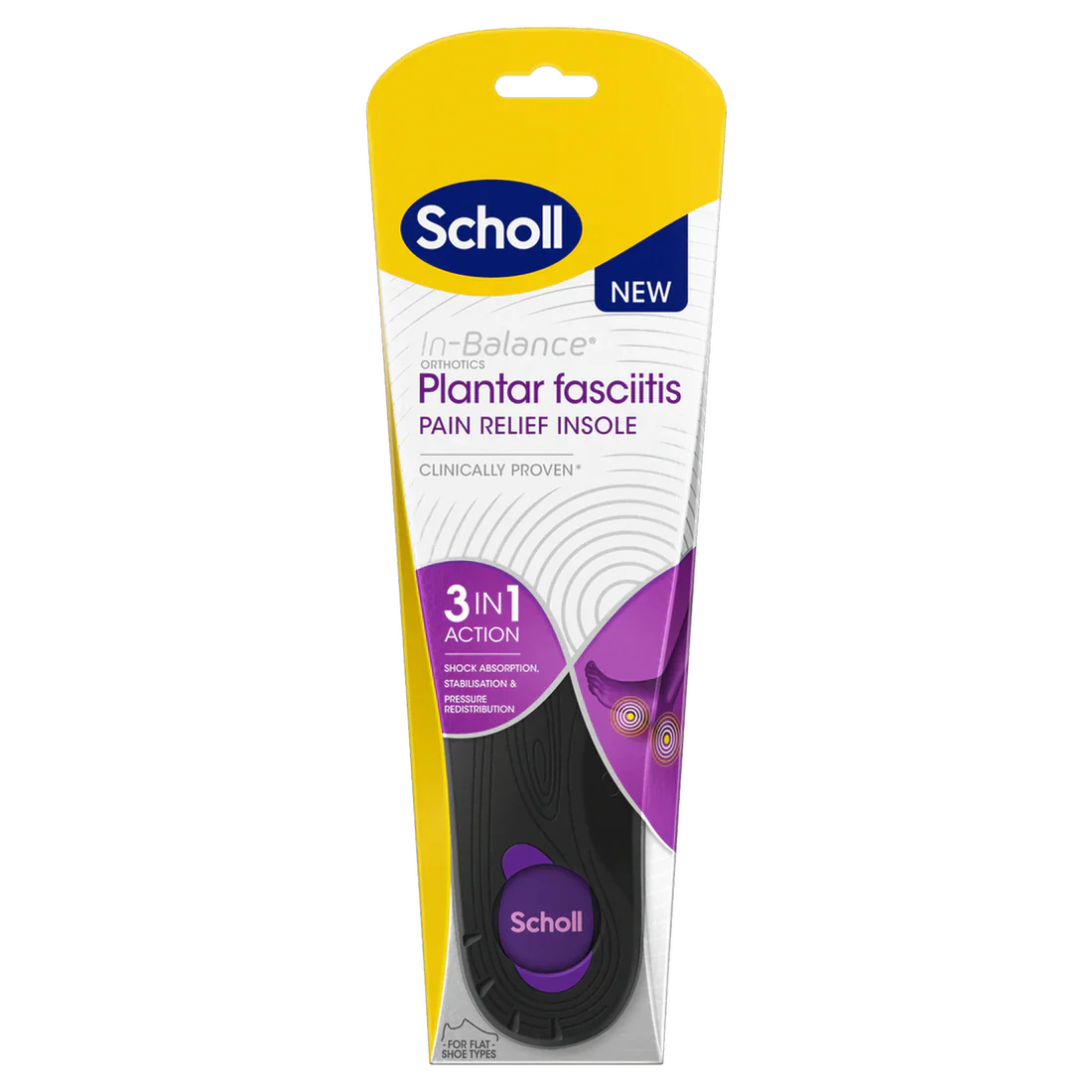 Scholl Plantar Fasciitis Insole Small (4.5-6.5) - Image 2