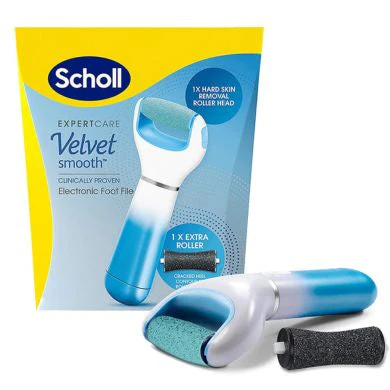 Scholl  Velvet Electric  Foot File  Blue