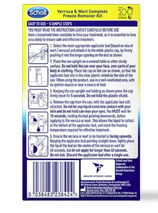 Scholl Verruca & Wart Freeze Remover Kit | Verruca Treatment Ireland | Chemco Pharmacy - Image 2