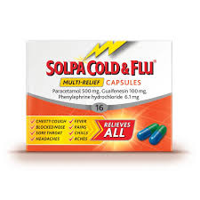 Solpa Cold & Flu Multi-Relief Capsules 16 Pack | Cold & Flu Ireland | Chemco Pharmacy