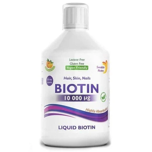 Swedish Nutra Biotin Liquid Supplement 500ml