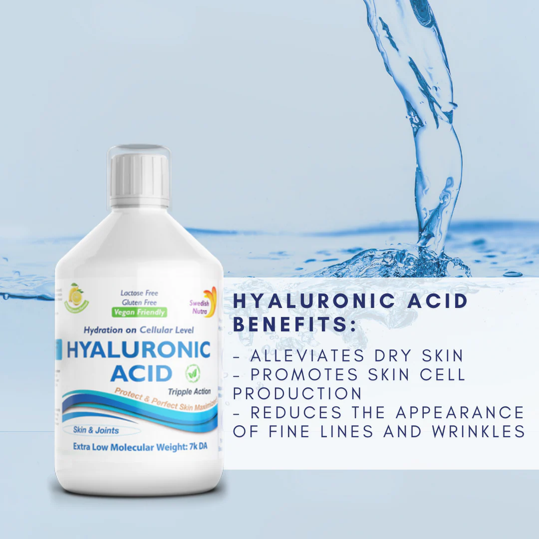 Swedish Nutra Hyaluronic Acid Liquid Supplement 500ml - Image 2