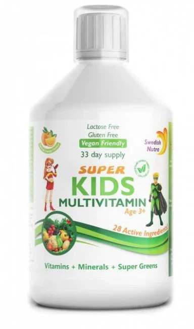 Swedish Nutra Super Kids Multivitamin Liquid 500ml