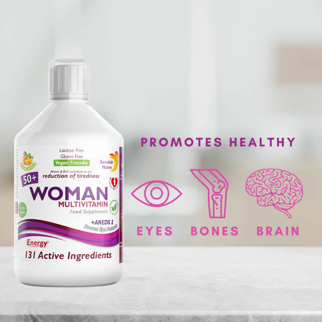 Swedish Nutra Woman ACT 50+ Multivitamin 500ML - Image 2