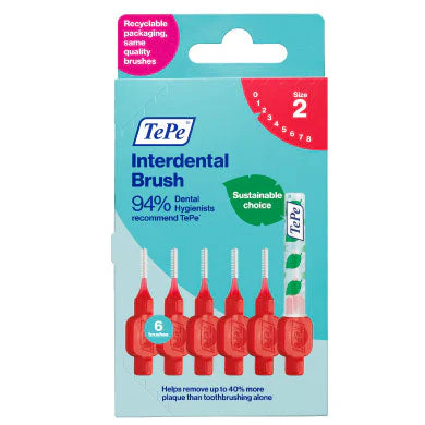 TEPE Interdental Brushes  Red Size  2 6pk