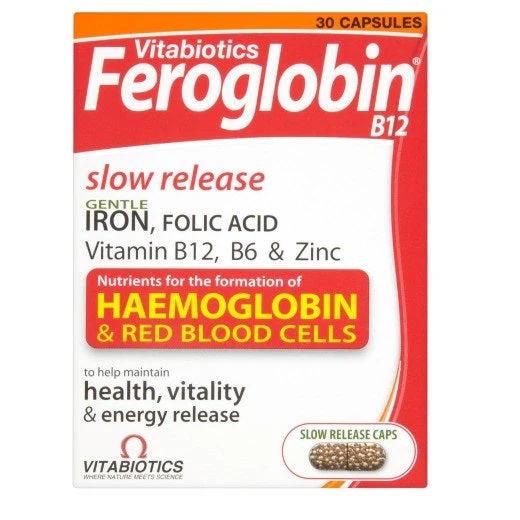 Vitabiotics Feroglobin B12 Capsules 30 Pack
