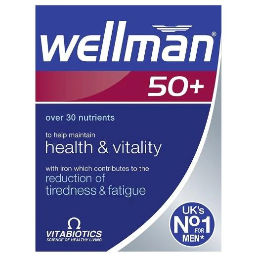 Vitabiotics Wellman 50 Plus Tabs 30 Pack